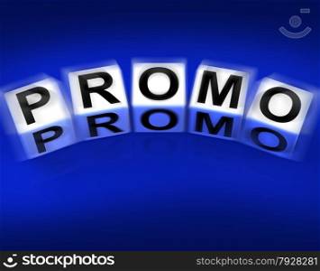 Promo Blocks Displaying Advertisement and Broadcasting Promotions