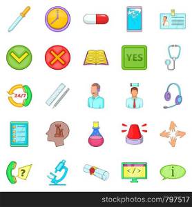 Prop icons set. Cartoon set of 25 prop vector icons for web isolated on white background. Prop icons set, cartoon style