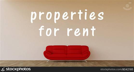 Properties For Rent Concept with Home Interior Art. Properties For Rent