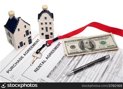 Property management and financial planning with money and houses