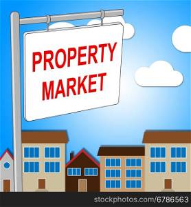 Property Market Sign Meaning Real Estate And Trade