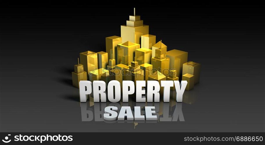 Property Sale Industry Business Concept with Buildings Background. Property Sale