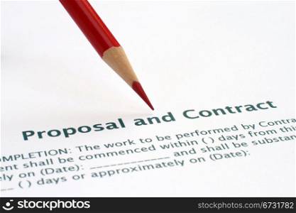 Proposal and contract