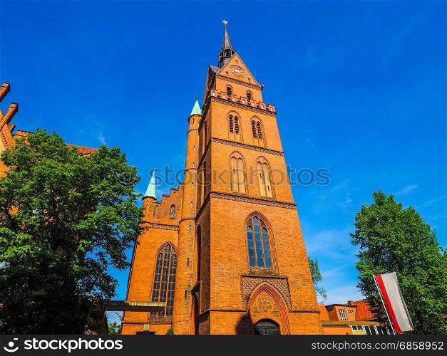 Propsteikirche Herz Jesu church in Luebeck hdr. Propsteikirche Herz Jesu (Church of the Sacred Heart of Jesus) in Luebeck, Germany, hdr