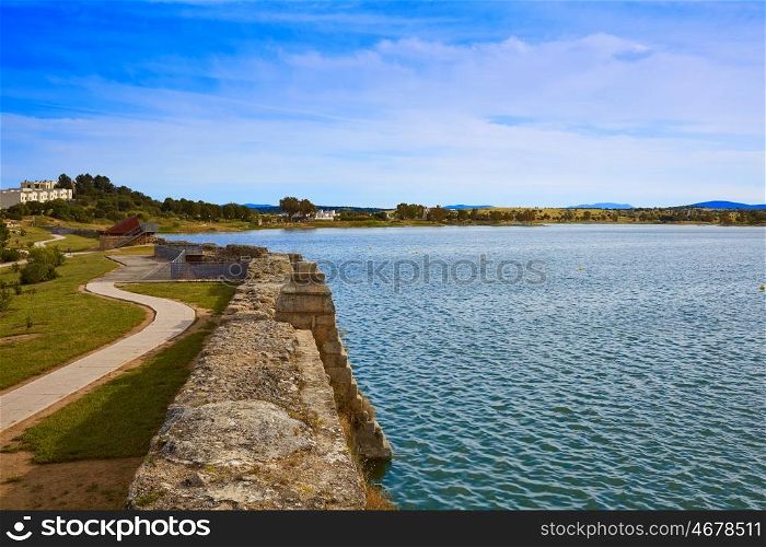 Prosepina roman dam near Merida Badajoz in Spain by the Via de la Plata way