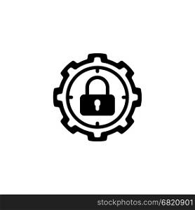 Protection Target Icon. Flat Design.. Protection Target Icon. Flat Design. Business Concept. Isolated Illustration.