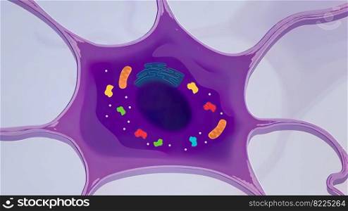 Protein biosynthesis refers to the process whereby biological cells generate new proteins 3D illustration. Protein biosynthesis refers to the process whereby biological cells generate new