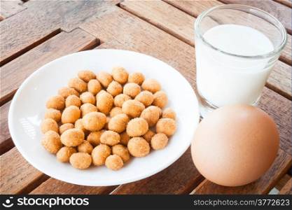 Protein nutrients of peanut ,milk and egg
