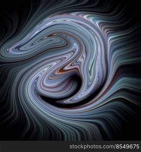 Psychedelic abstract texture composed of flowing stripes. Computer graphic illustration. Psychedelic abstract texture composed of flowing stripes