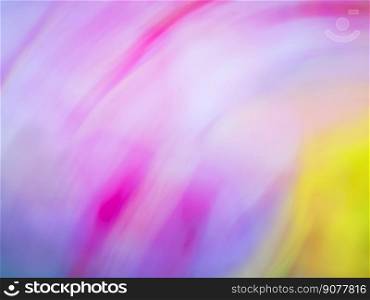 Psychedelic pastel blur bokeh background with light diffraction effect. Blurry multicolored abstract bright rainbow shiny bokeh texture