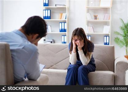 Psychologist counselling woman beaten by husband