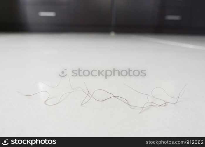 pubic hair fall on bedroom floor