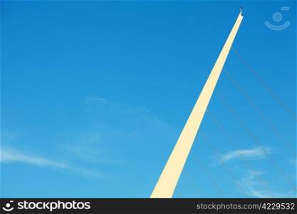 Puente De La Mujer Bridge Of The Women designed by Santiago Calatrava Buenos Aires Argentina