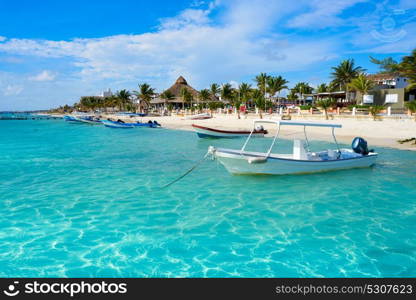 Puerto Morelos beach in Riviera Maya at Mayan Mexico