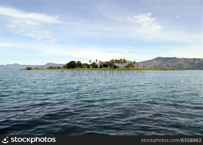 Pulau Tao island on the lake Toba, Indonesia