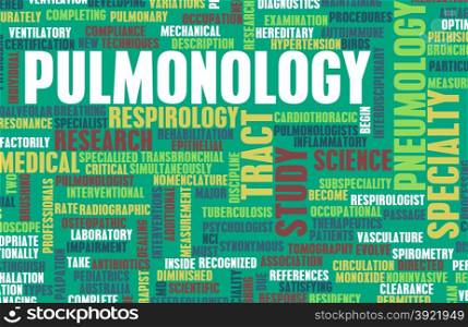 Pulmonology or Pulmonologist Medical Field Specialty As Art
