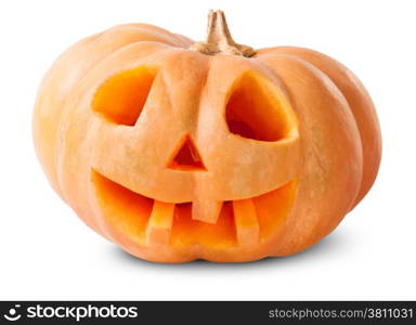 Pumpkin Halloween Jack O&rsquo;Lantern Isolated On White Background