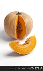 Pumpkin with a slice