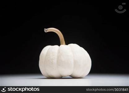 pumpkins isolated on black background
