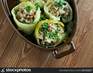 Punjena paprika - stuffed pepper.dish is popular in Hungary, Czech Republic, Slovakia, Serbia, Macedonia, Bulgaria, Bosnia, Croatia, Slovenia and Montenegro. There are also many variations of the dish across the Balkans.
