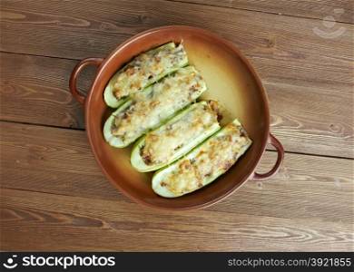 Punjene tikvice- zucchini stuffed with rice and meat. dish common in all Balkans countries