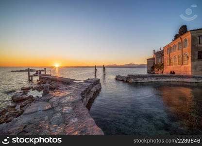 punta san vigilio on garda lake italian place