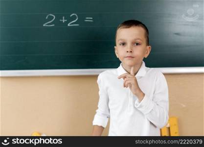 pupil boy math class