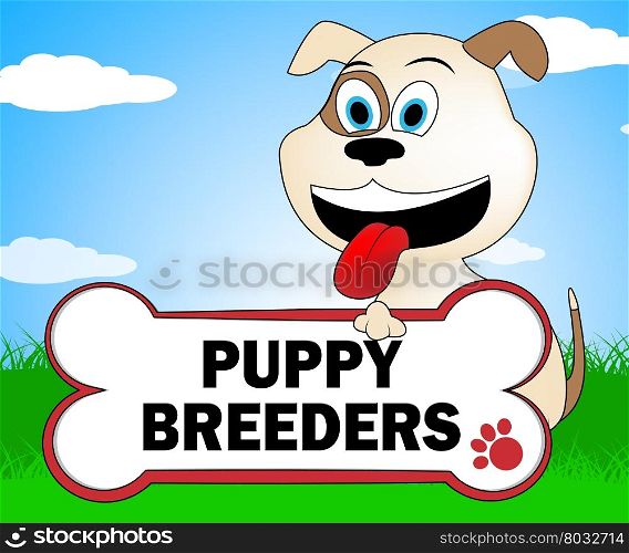 Puppy Breeders Indicating Pups Dogs And Canines