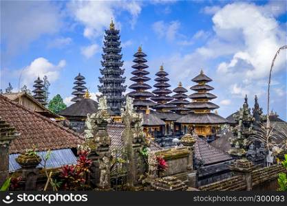 Pura Besakih temple complex on mount Agung, Bali, Indonesia. Pura Besakih temple on mount Agung, Bali, Indonesia