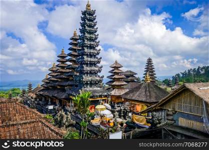 Pura Besakih temple complex on mount Agung, Bali, Indonesia. Pura Besakih temple on mount Agung, Bali, Indonesia