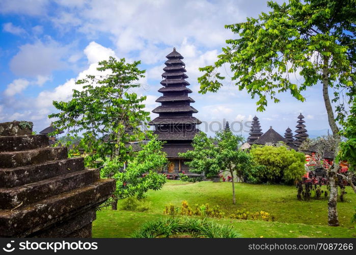 Pura Besakih temple complex on mount Agung, Bali, Indonesia. Pura Besakih temple on mount Agung, Bali, Indonesia