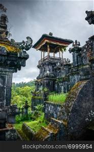 Pura Besakih temple landscape on mount Agung, Bali, Indonesia. Pura Besakih temple on mount Agung, Bali, Indonesia