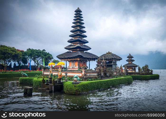 Pura Ulun Danu Bratan temple in bedugul, Bali, Indonesia. Pura Ulun Danu Bratan temple, bedugul, Bali, Indonesia