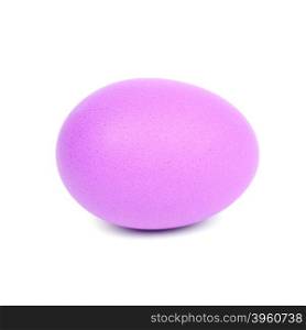 purple easter egg isolated on white background