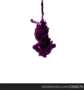 purple falling drop water