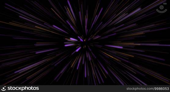 Purple Orange Speed Abstract with Glowing Energy Lines. Speed Abstract