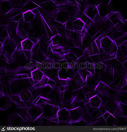 Purple outline twirl abstraction backdrop