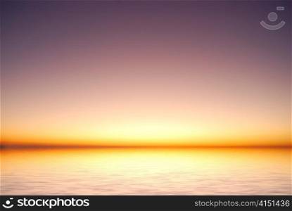 purple sunrise in sea