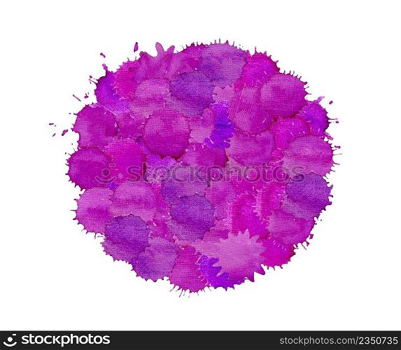 Purple violet grunge watercolor background. Lilac lavender watercolor stain illustration.. Abstract violet watercolor on white background