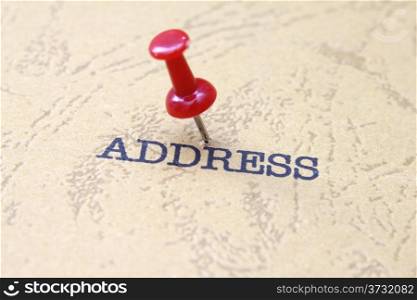 Push pin on address