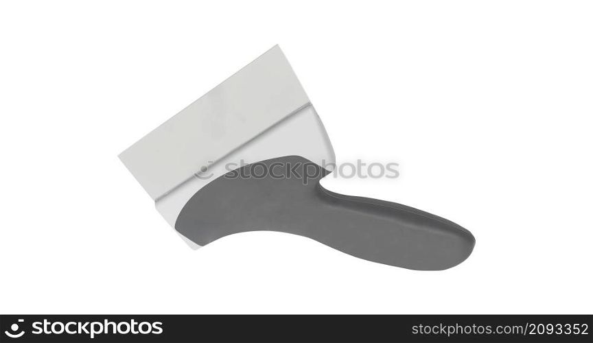 putty knife isolated on white