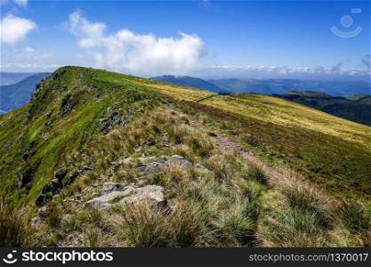 Puy Mary and Chain of volcanoes of Auvergne in Cantal, France. Puy Mary and Chain of volcanoes of Auvergne, Cantal, France