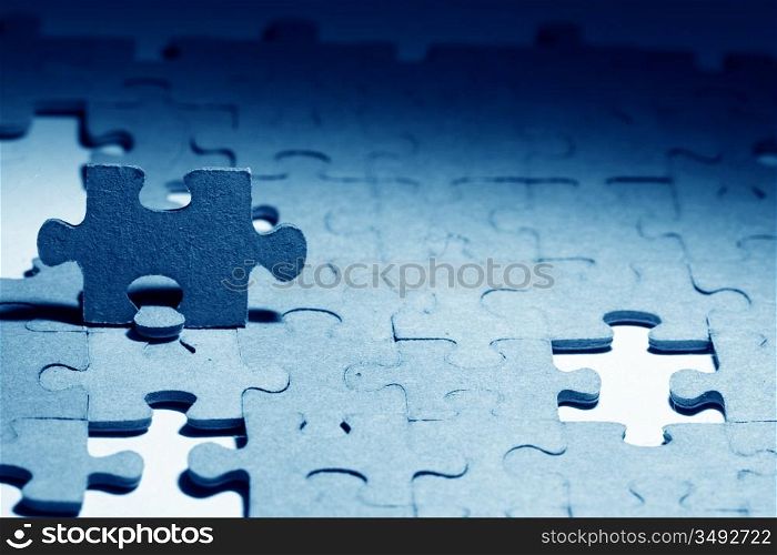 puzzle combined objects macro close up