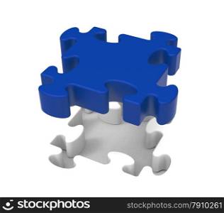 . Puzzle Piece Showing Simple Strategy Shape Solution