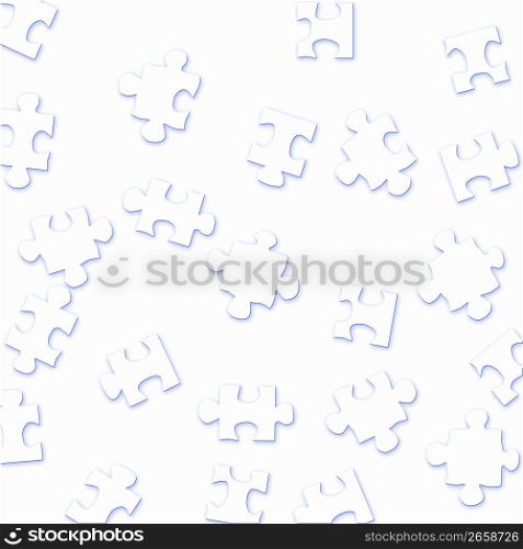 Puzzle pieces on white background