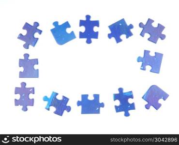 puzzles on a white background