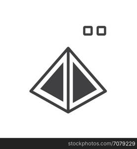 pyramid 3D print Normal icon
