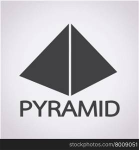 Pyramid design icon