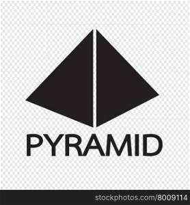 Pyramid design icon