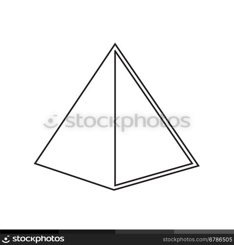 Pyramid Icon Illustration design